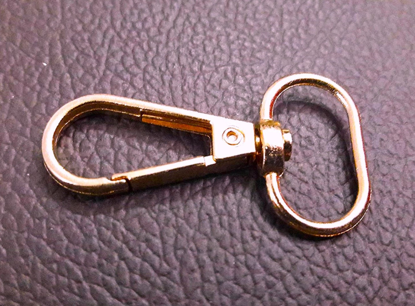 Nimida Metal Lobster Clamp/Clasps/Swivel/Dog Hook for Leather Craft DIY Crafts Purse and Bags - Golden Colour | Size 45 mm x 25 mm |