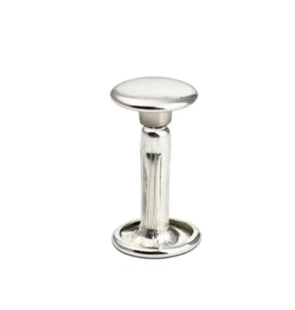 Nimida® Double Cap Rivets | Metal | Large Size-12 mm | Colour Silver | for DIY Leather Craft