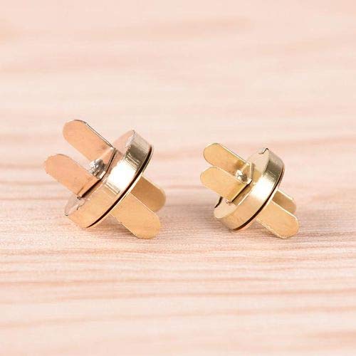 Nimida Magnetic Button Snaps Clasps Fasteners Closure 18 mm - Golden - for Sewing, Clutch, Purses, Tote, Handbags, Clothes, Leather
