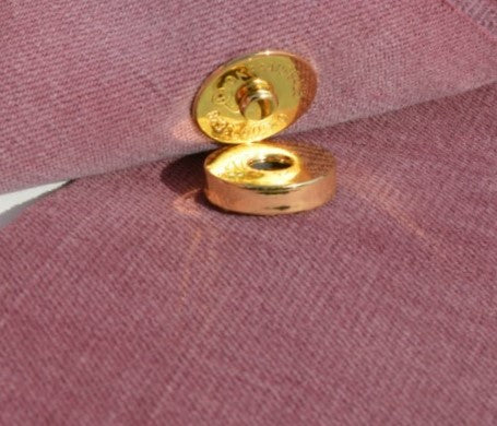 Nimida Magnetic Button Snaps Clasps Fasteners Closure 18 mm - Golden - for Sewing, Clutch, Purses, Tote, Handbags, Clothes, Leather