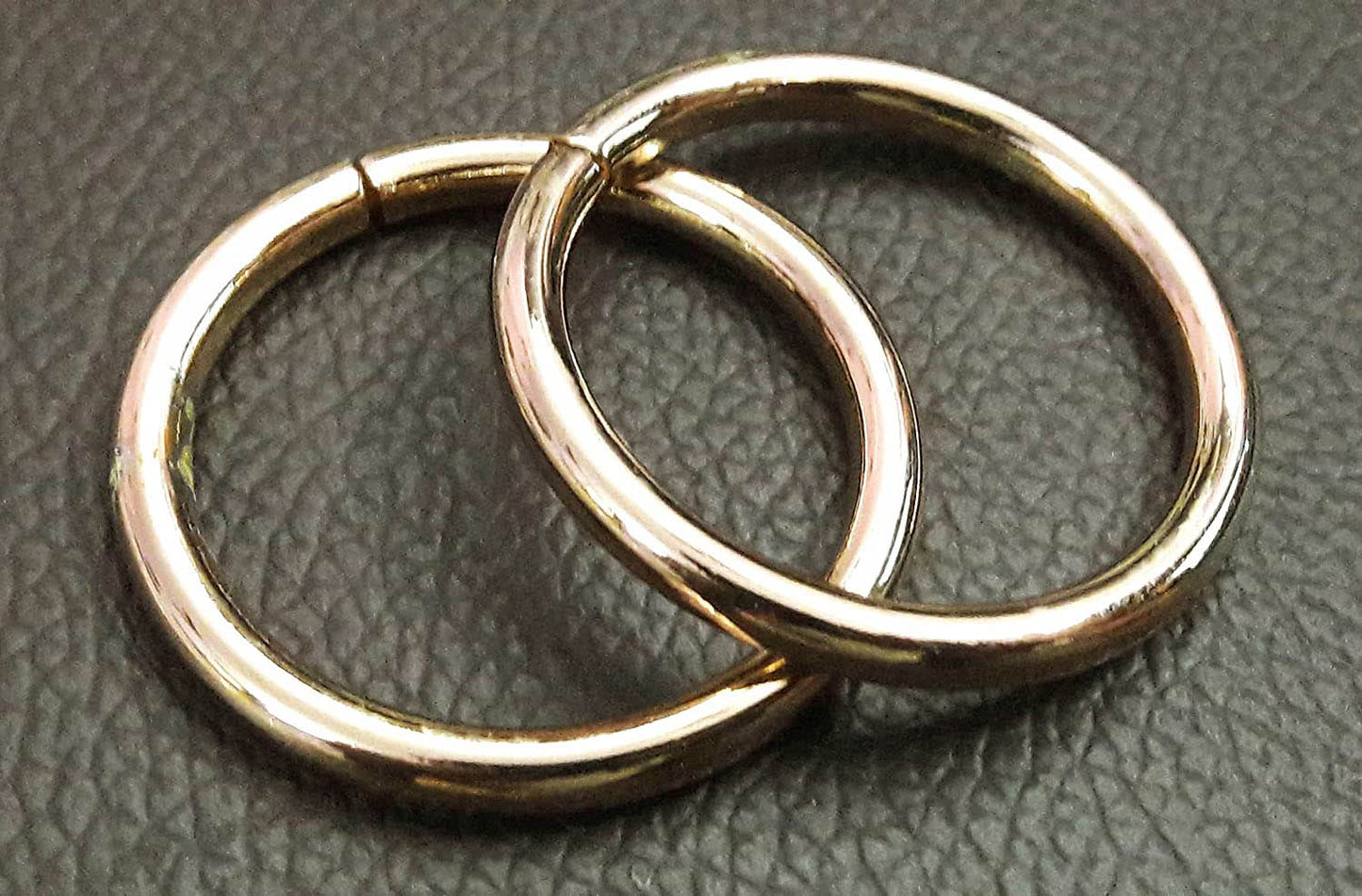 Nimida Metal Ring Golden Colour for Bag Handle, Parrots/Birds Cage, Craft and DIY Projects Unwelded Dia 1.5 inches