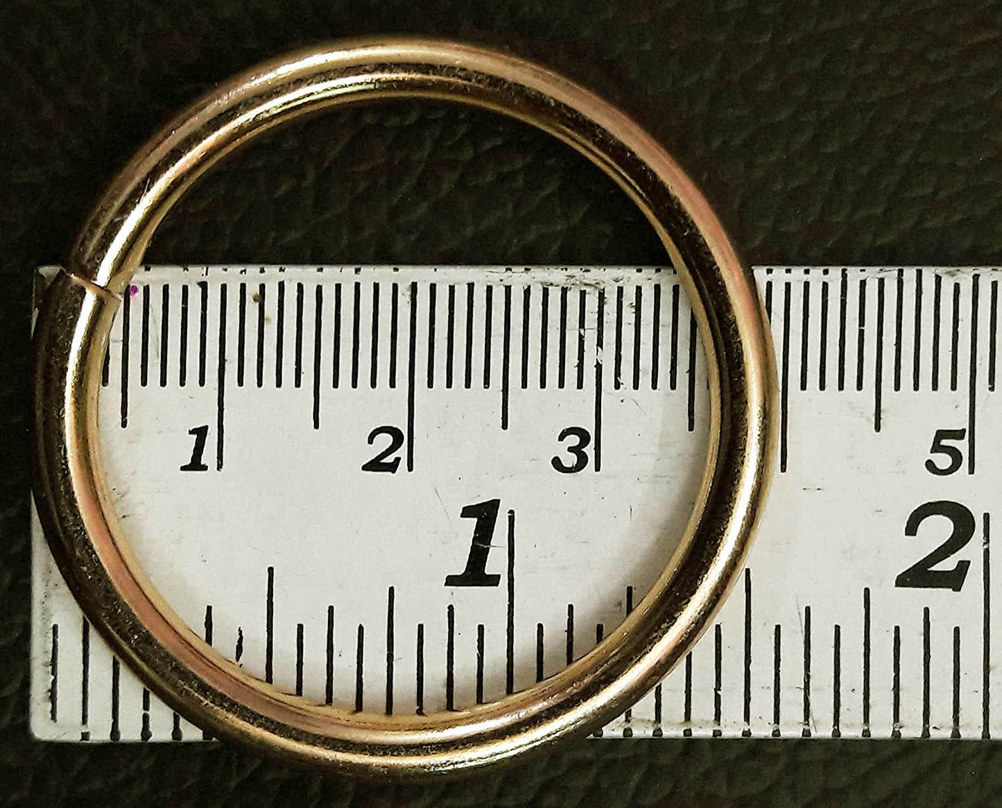 Nimida Metal Ring Golden Colour for Bag Handle, Parrots/Birds Cage, Craft and DIY Projects Unwelded Dia 1.5 inches