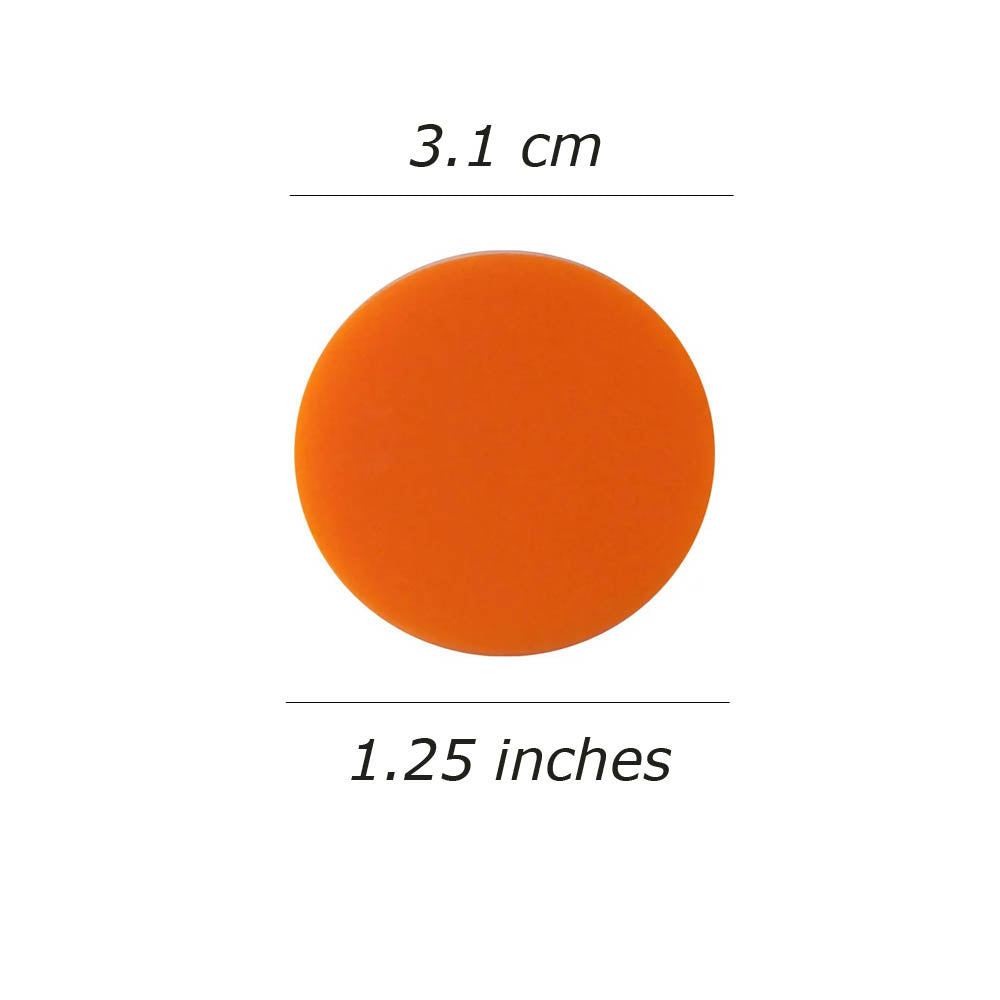 Nimida Plastic Round Plain Coin/Token/Chips for Board Games and Other uses – Five Colours - 200 Each | Total 1000