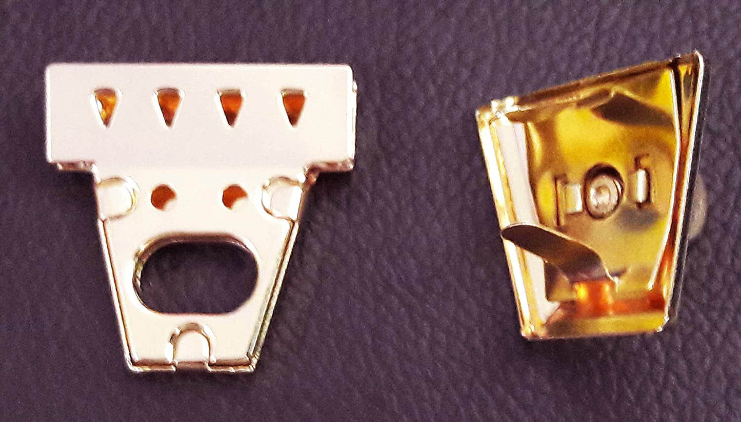 Nimida Triangle Turn Twist Purse Push Lock / Clasp / Closure for DIY purses/bags/travel bags/handbags | Gold |