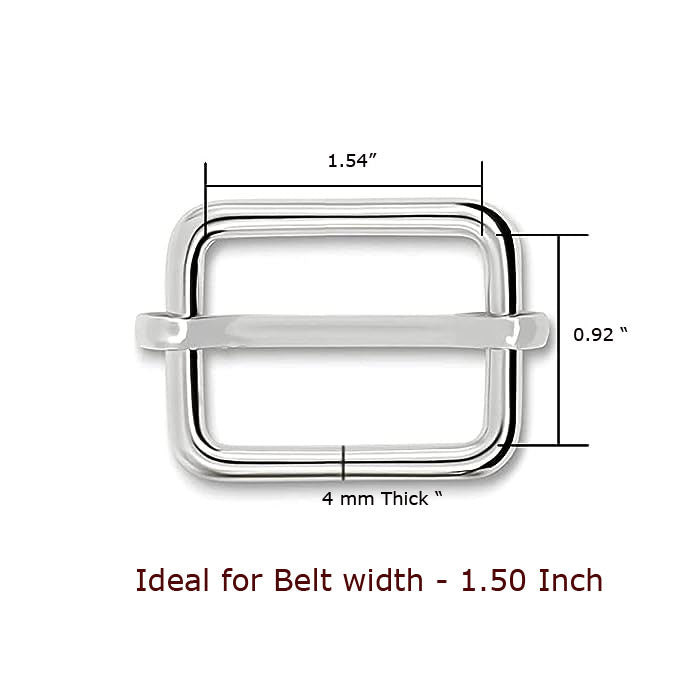 Nimida® Adjuster 4 mm thick Antique Color Slide Buckle Metal Triglide Slides Rectangle Adjustable Webbing Slider for Fasteners, Strap, Backpack | Strong Thick material |