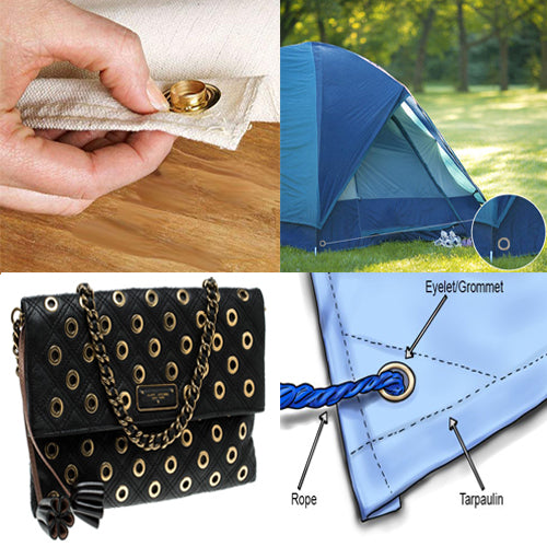 Nimida® Brass Grommet/Eyelet with washers Large Size  22.5 mm (14/16 inch) for Leather Craft, Scrapbooking DIY Crafts of Bags Purses Size #13 Inner Dia 11.50 mm