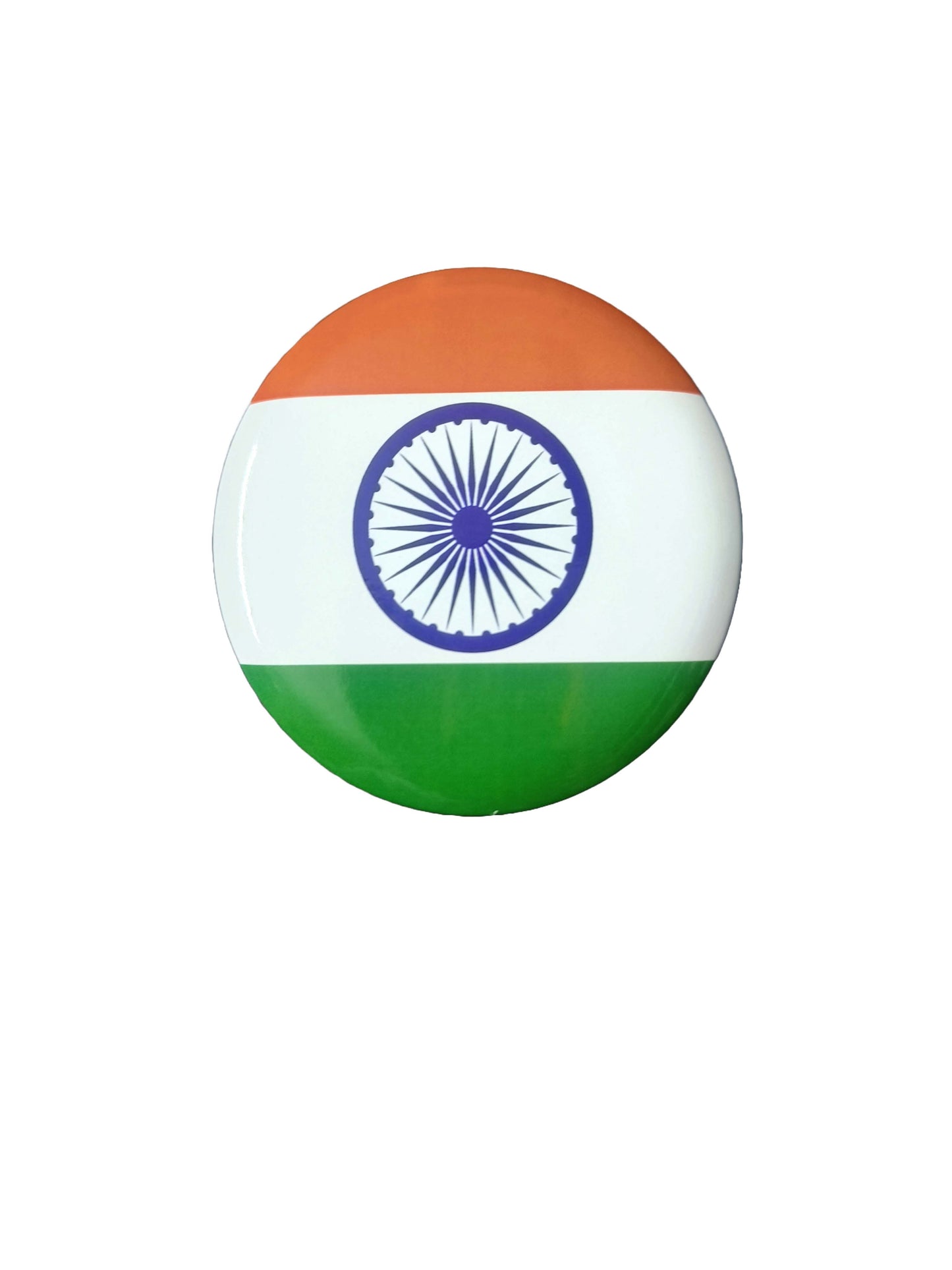 Nimida® Indian Tricolour Flag Design Fridge Magnet Round Shape | Premium 75mm | Indian Flag Magnet for Refrigerator Decor, Patriotic Theme | Perfect for Gifting and Souvenirs