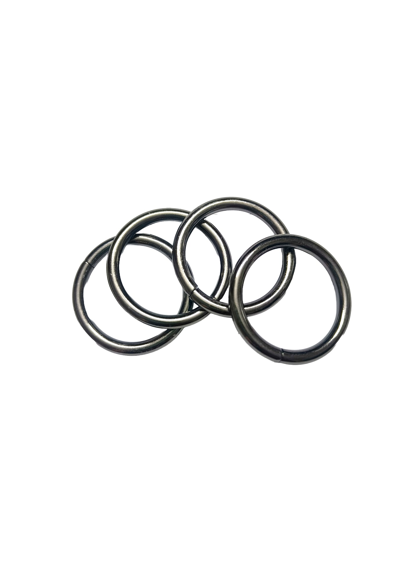 Nimida Metal Ring Gun Metal Colour for Bag Handle, Parrots/Birds Cage, Craft and DIY Projects Unwelded Dia 1.5 inches