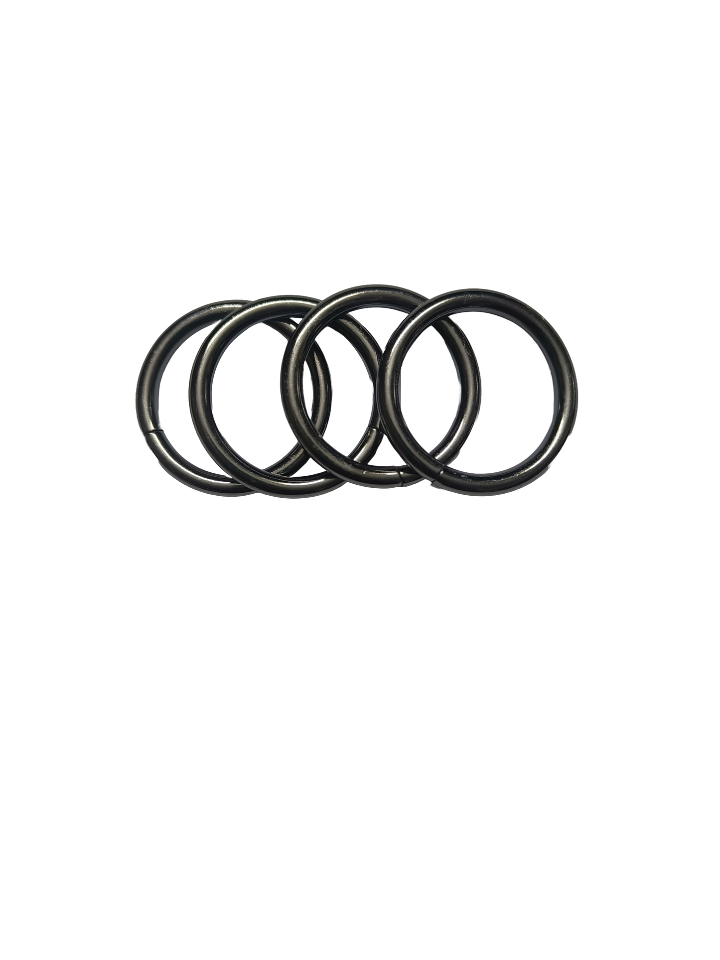 Nimida Metal Ring Gun Metal Colour for Bag Handle, Parrots/Birds Cage, Craft and DIY Projects Unwelded Dia 1.5 inches