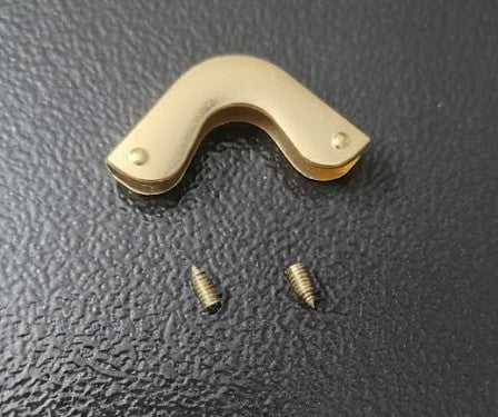 Nimida® Premium Metal Corner Protector Large Size | 1 Inch x 1 Inch x 5 mm | Rose Gold | for Purse and Bags