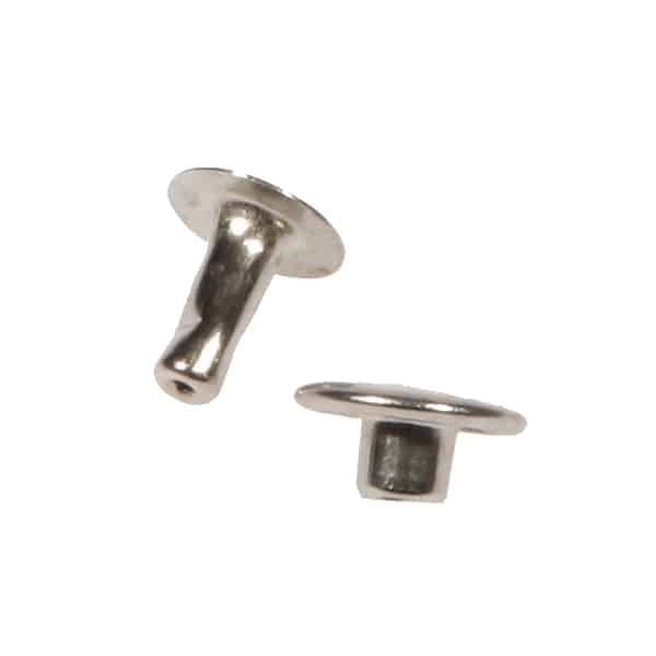 Nimida™ Single Cap Rivets | Brass | Size-7 mm | Silver | for DIY Leather Craft |