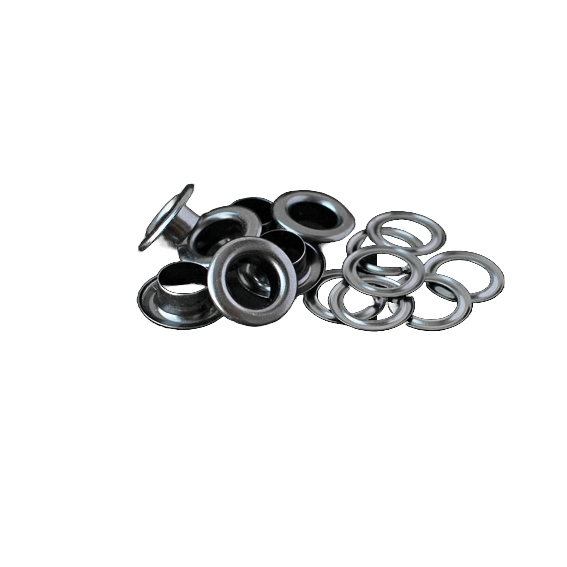 Nimida® Metal Eyelets/Grommets with Washers for Leather Craft Scrapbooking DIY Crafts Bags Apparels- Gunmetal Black Color | Size Inner - 6 mm #7