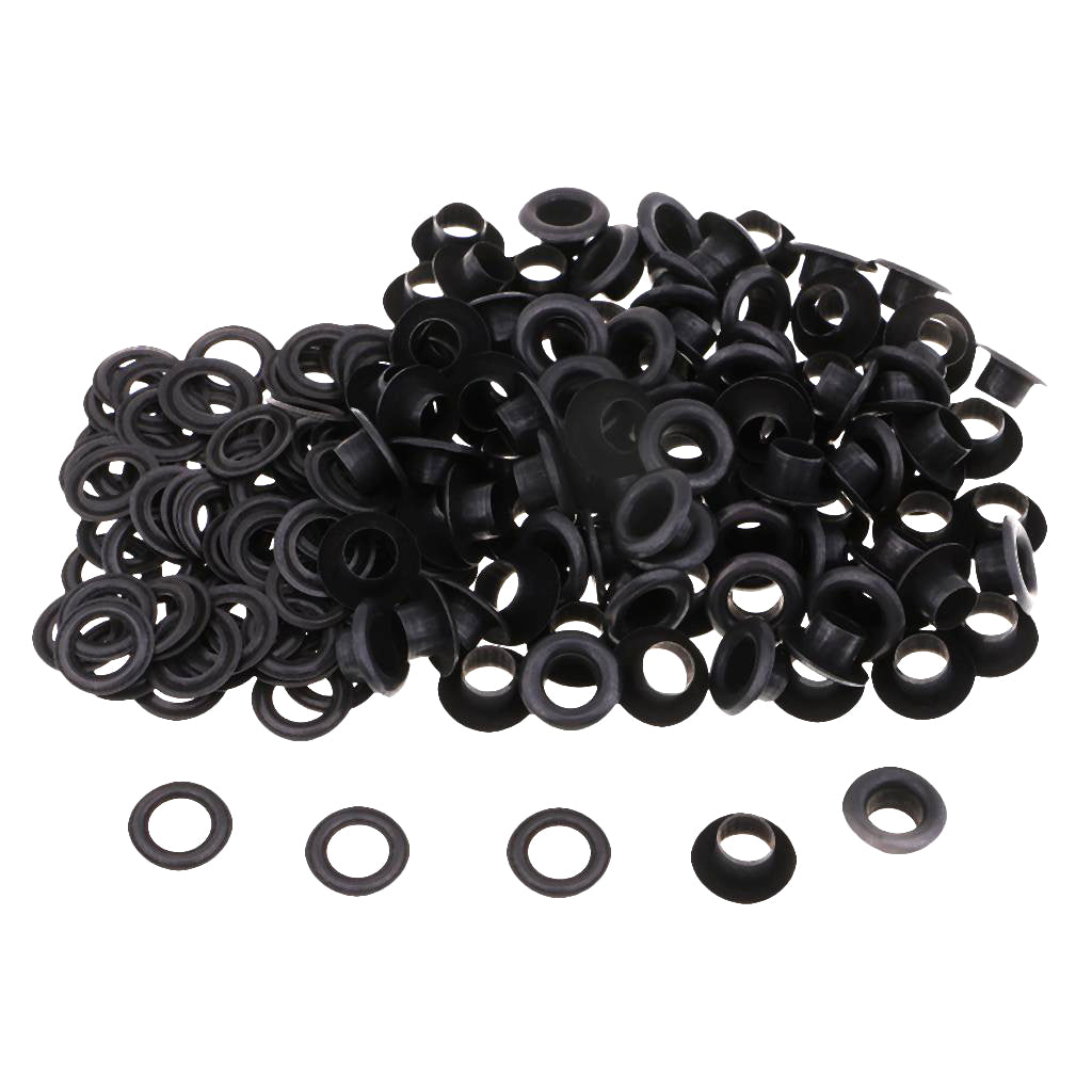Nimida® Brass Eyelets / Grommets with Washers for Leather Craft, Scrapbooking DIY Crafts of Bags Purses Size #6 Inner Dia 4.40 mm