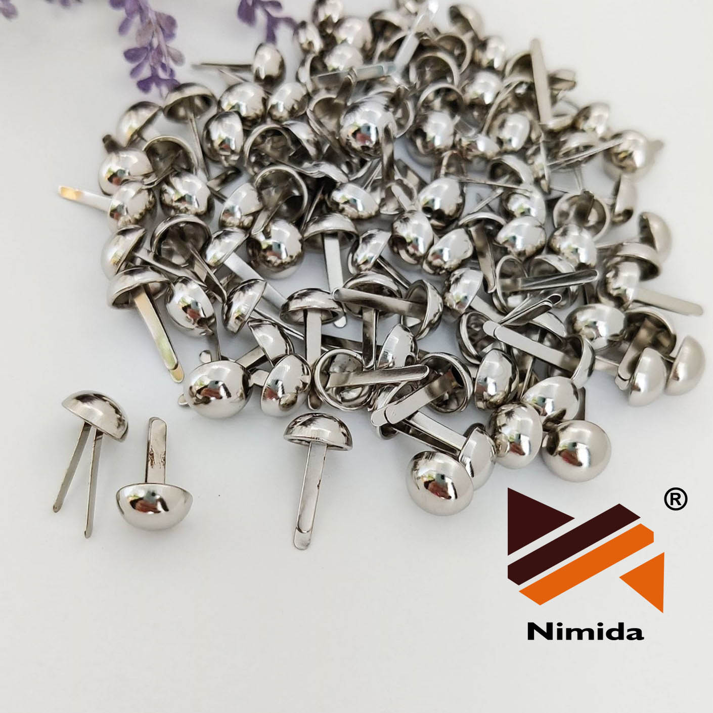 Nimida Metal Brad Pins/Split Pin/Rivet/Stud/Skull pins/Spikes/Paper Fa ...