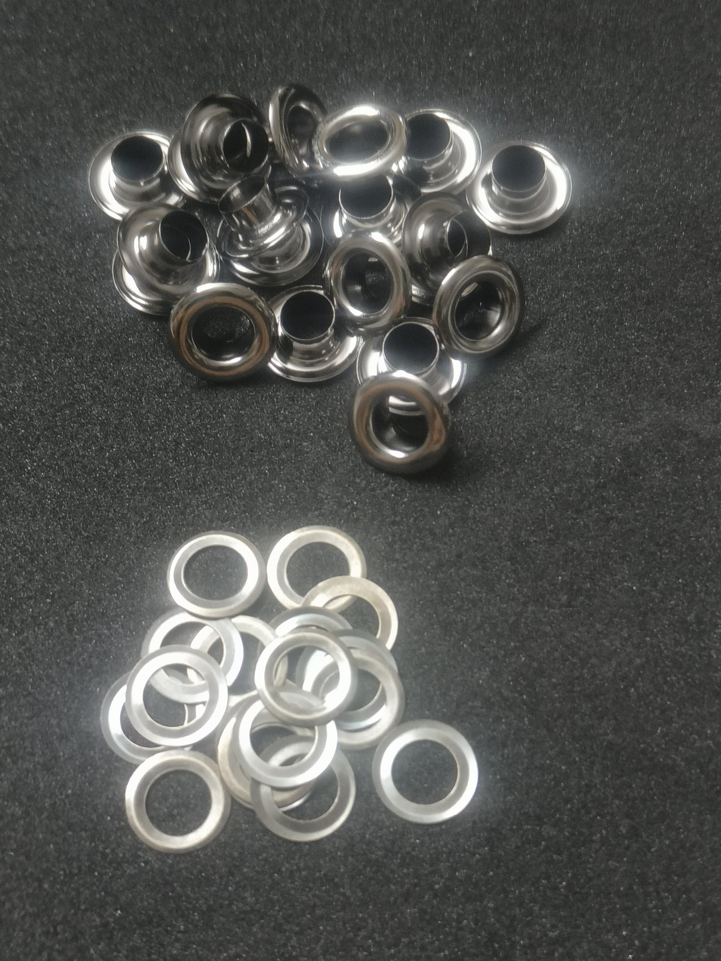 Nimida® Metal Eyelets/Grommets with Washers for Leather Craft Scrapbooking DIY Crafts Bags Apparels- Gunmetal Black Color | Size Inner - 6 mm #7