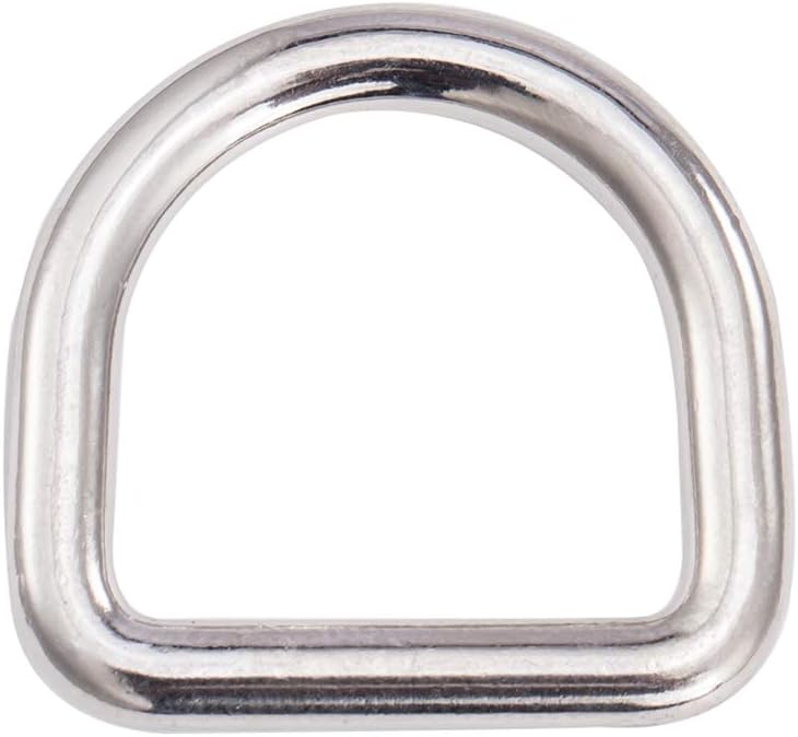 Nimida® D Rings 1” useful for 3/4" inch strap | Silver Colour Buckles for Straps Ties Belts Bags, Handmade Un-Welded Connect Buckle for Leather Bags Garment Clothes Luggage, Purse (Copy)