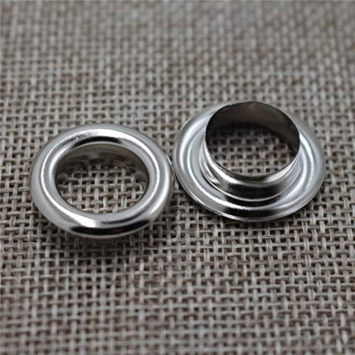 Nimida® Metal Eyelets/Grommets with Washers for Leather Craft Scrapbooking DIY Crafts Bags Apparels- Gunmetal Black Color | Size Inner - 6 mm #7