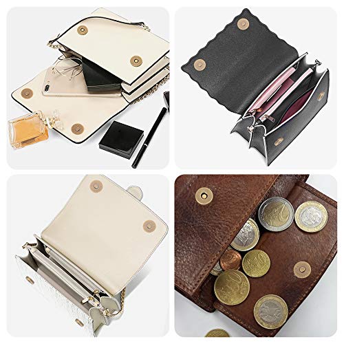 Nimida® Magnetic Button Snaps Clasps Fasteners Closure 18 mm - Gun Metal Colour - for Sewing, Clutch, Purses, Tote, Handbags, Clothes, Leather