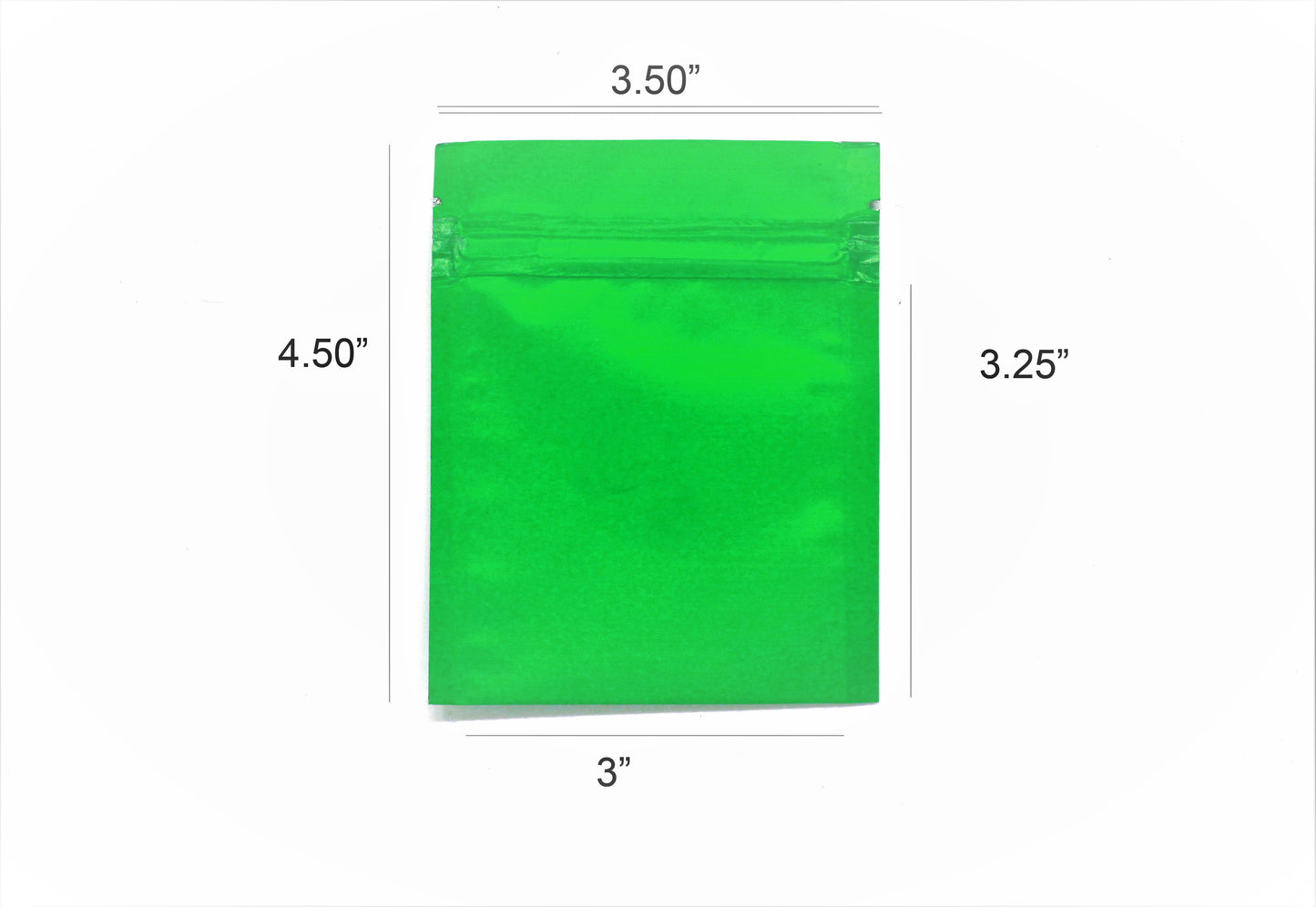 Nimida® Zipper Pouch, Food Grade Size 3.5” x 4.5” | Approx Cap 25 Grams |