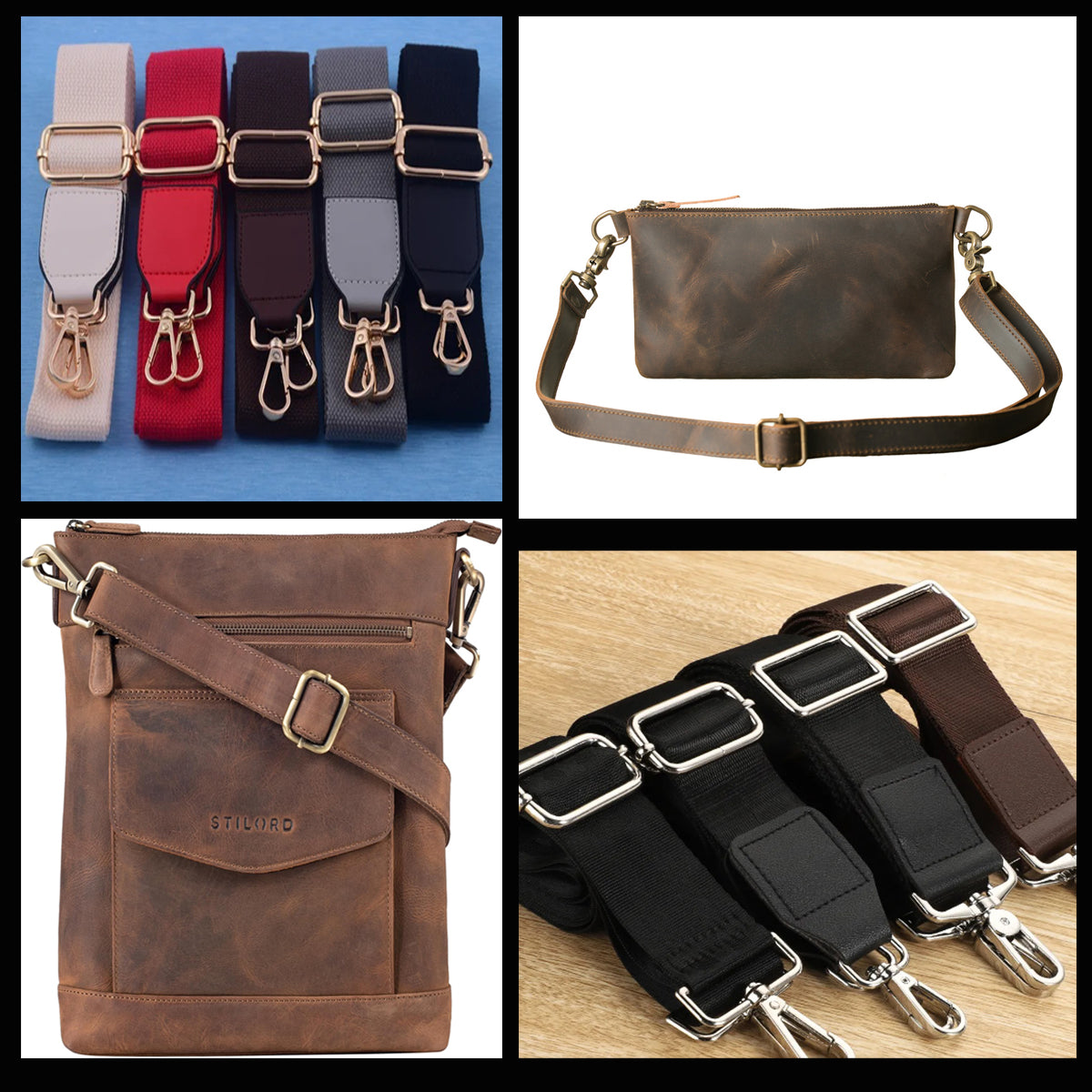 Nimida® Adjuster 4 mm thick Antique Color Slide Buckle Metal Triglide Slides Rectangle Adjustable Webbing Slider for Fasteners, Strap, Backpack | Strong Thick material |