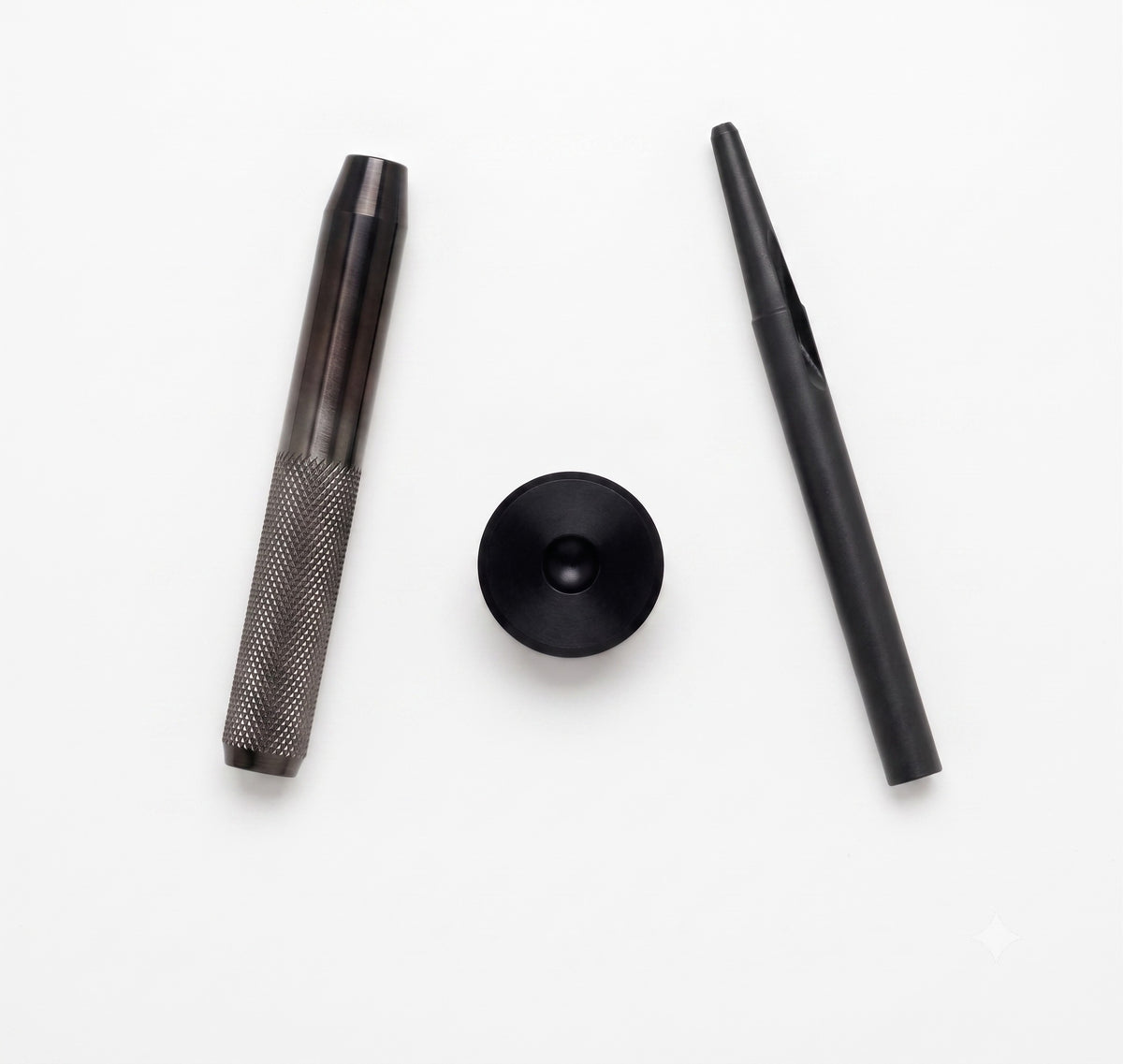 Nimida® Tool Kit for Double and Single Cap Rivets | Material - MS | Type - Hand Held | Knocking Tool with Anvil and hole cutter - 1 Set