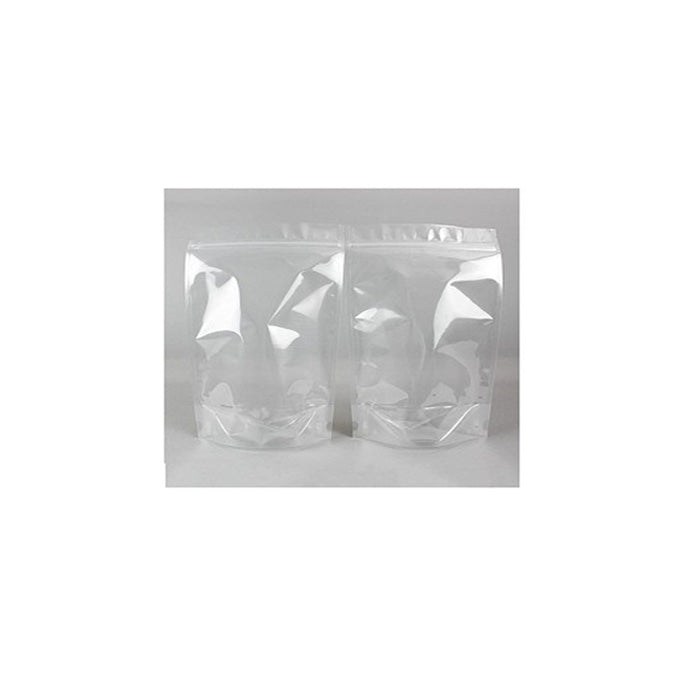 Nimida® Transparent Clear Standup Pouch with Zipper | Poly Bag | Zip Lock Bag | Food Grade for Sampling and Retail Packaging