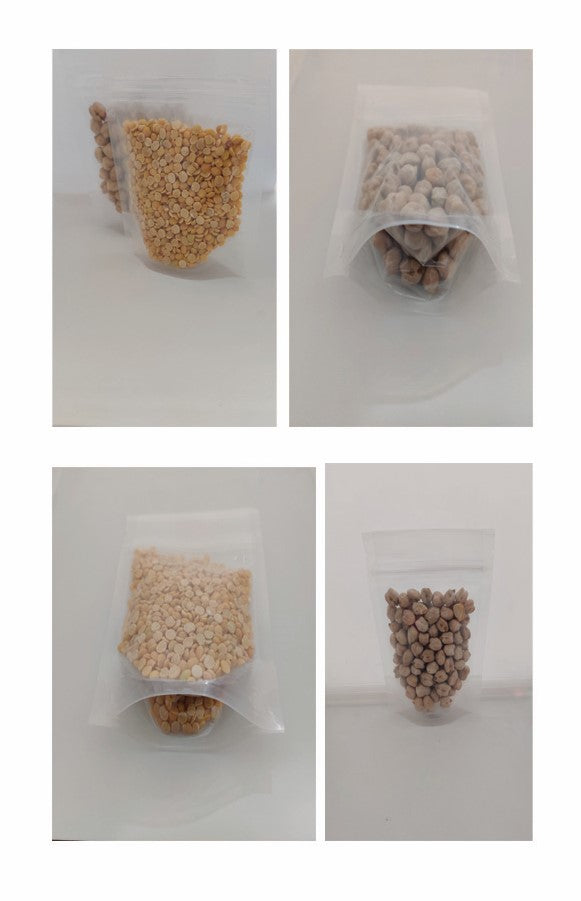 Nimida® Transparent Clear Standup Pouch with Zipper | Poly Bag | Zip Lock Bag | Food Grade for Sampling and Retail Packaging